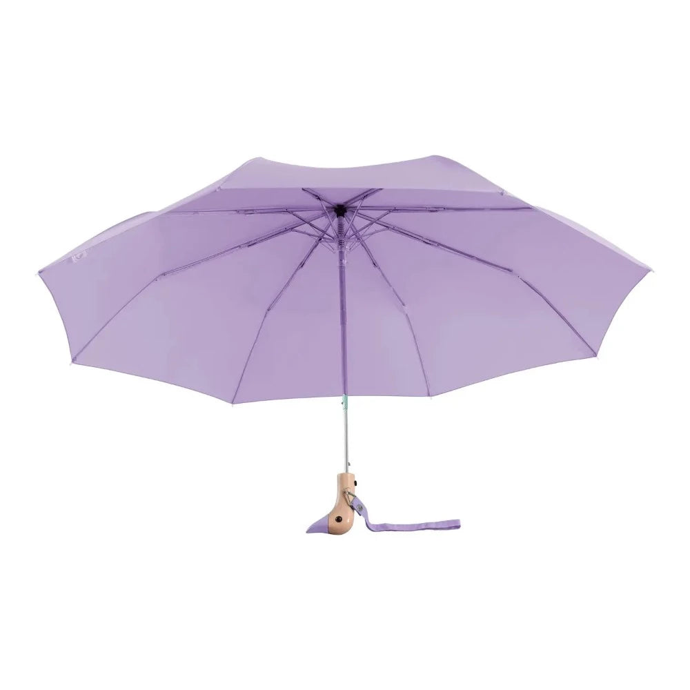 lilac purple duck umbrella side view