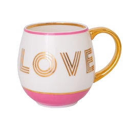love mug in pink