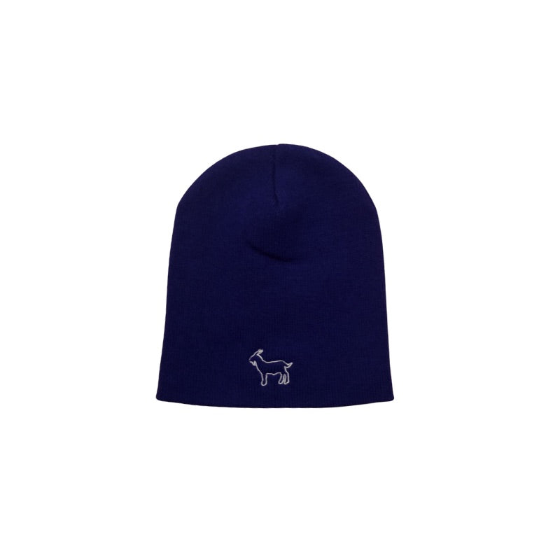 blue mens goat hat for winter 