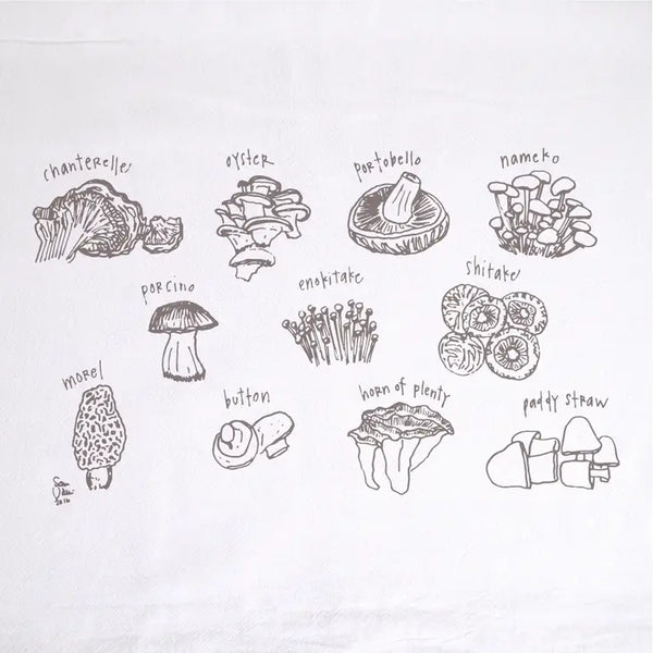 mushroom types towel