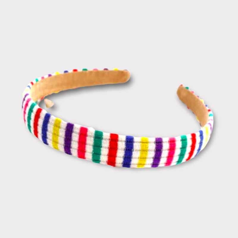 rainbow stripes headband