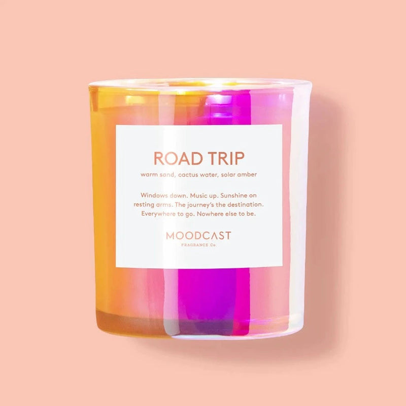 road trip iridescent candle
