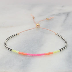 neon bead bracelet