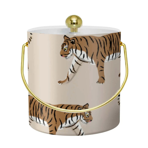 Tan Tiger Ice Bucket