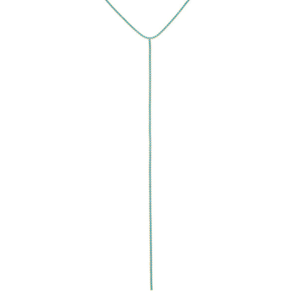 turquoise lariat statement necklace