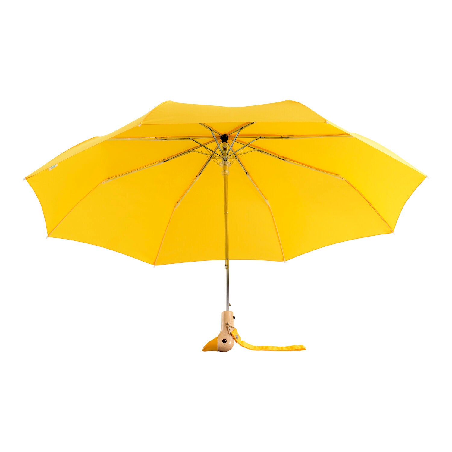 yellow duckhead umbrella full view